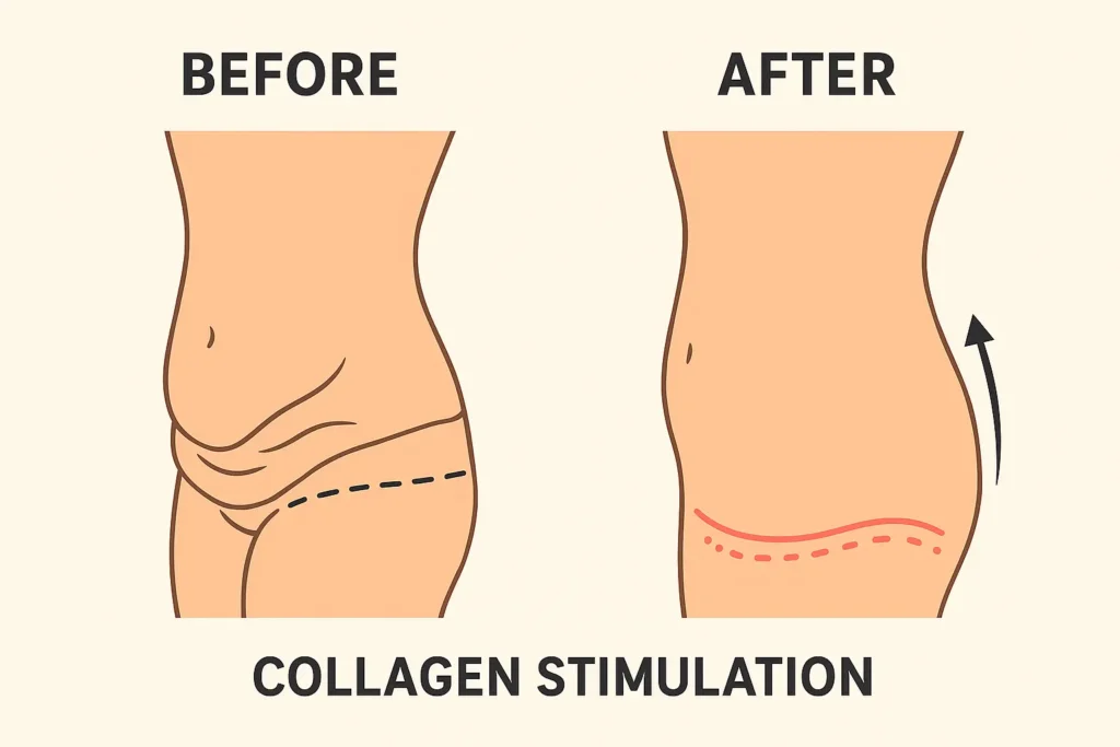 Before and after results for sagging skin after weight loss injections Blackpool